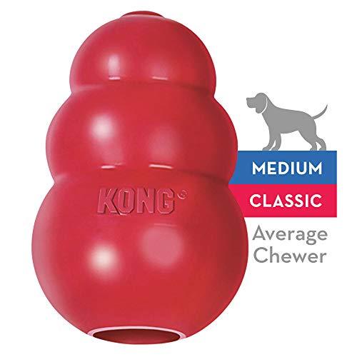KONG - Classic Dog Toy - Durable Natural Rubber - Fun to Chew, Chase and Fetch