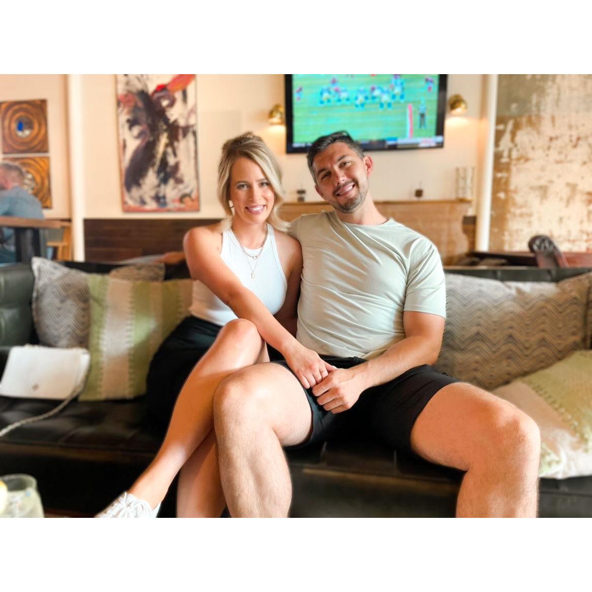 In the very spot of our first date!