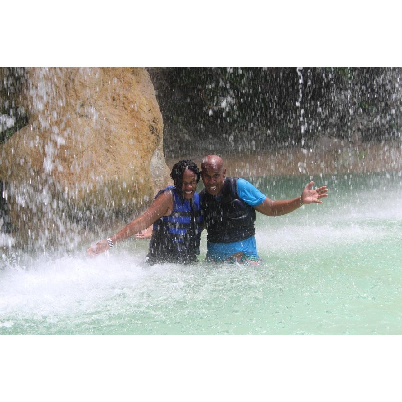 Yvonne being adventurous again in the Dominican Republic (DR)