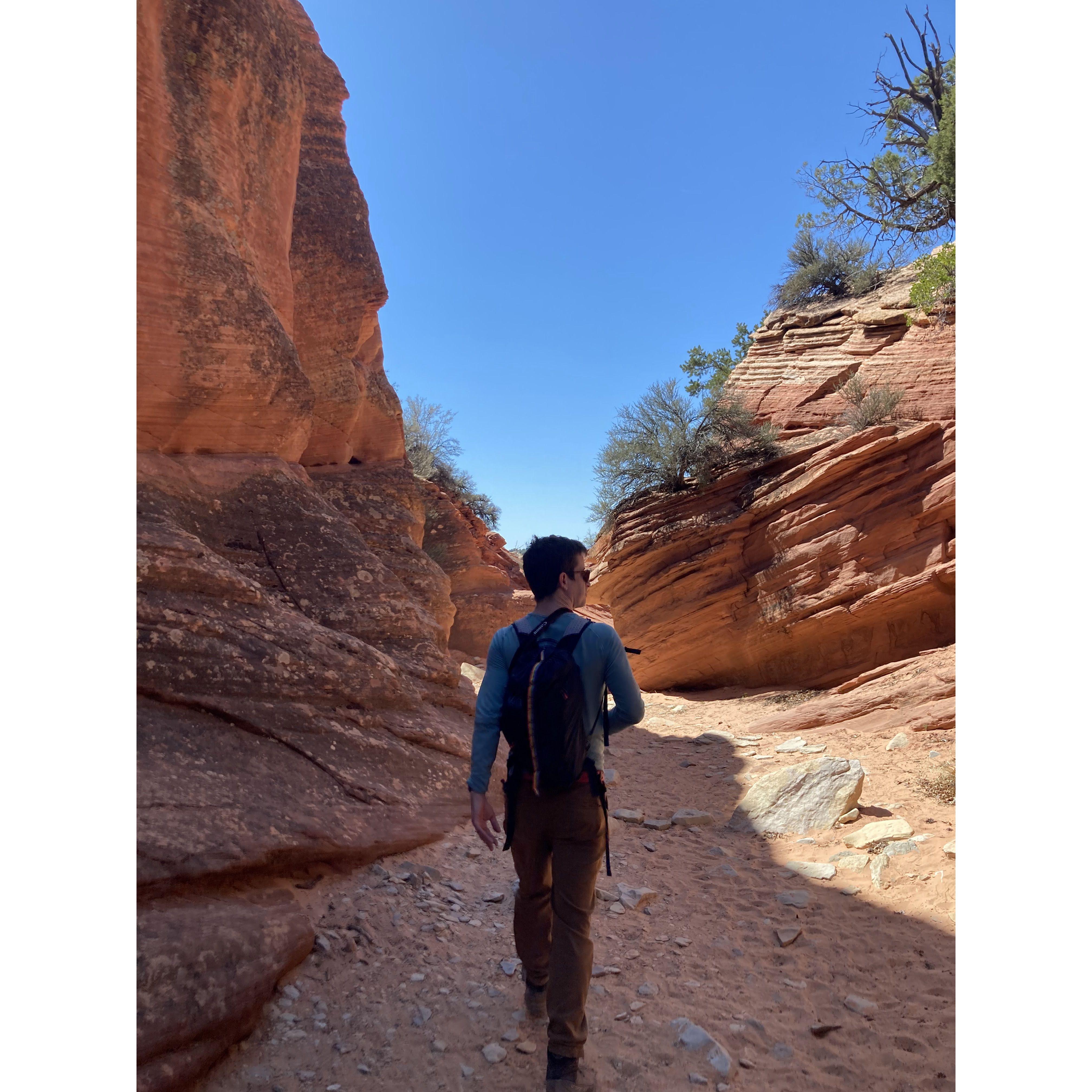 We took our first trip together about a month into dating, and went down to Southern Utah to explore the national parks!