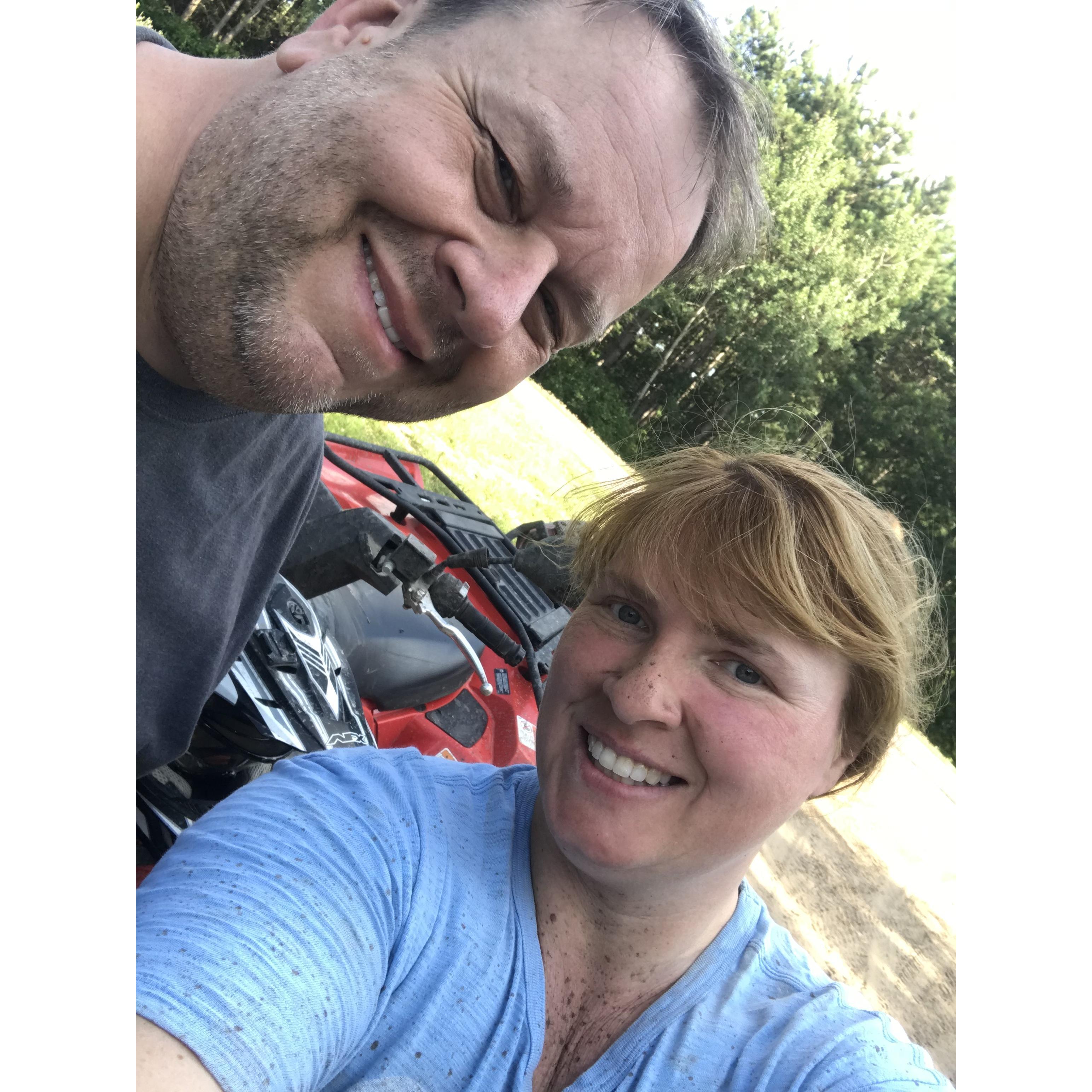 One of favorite past times! Atv'ing with Cesar's up north!