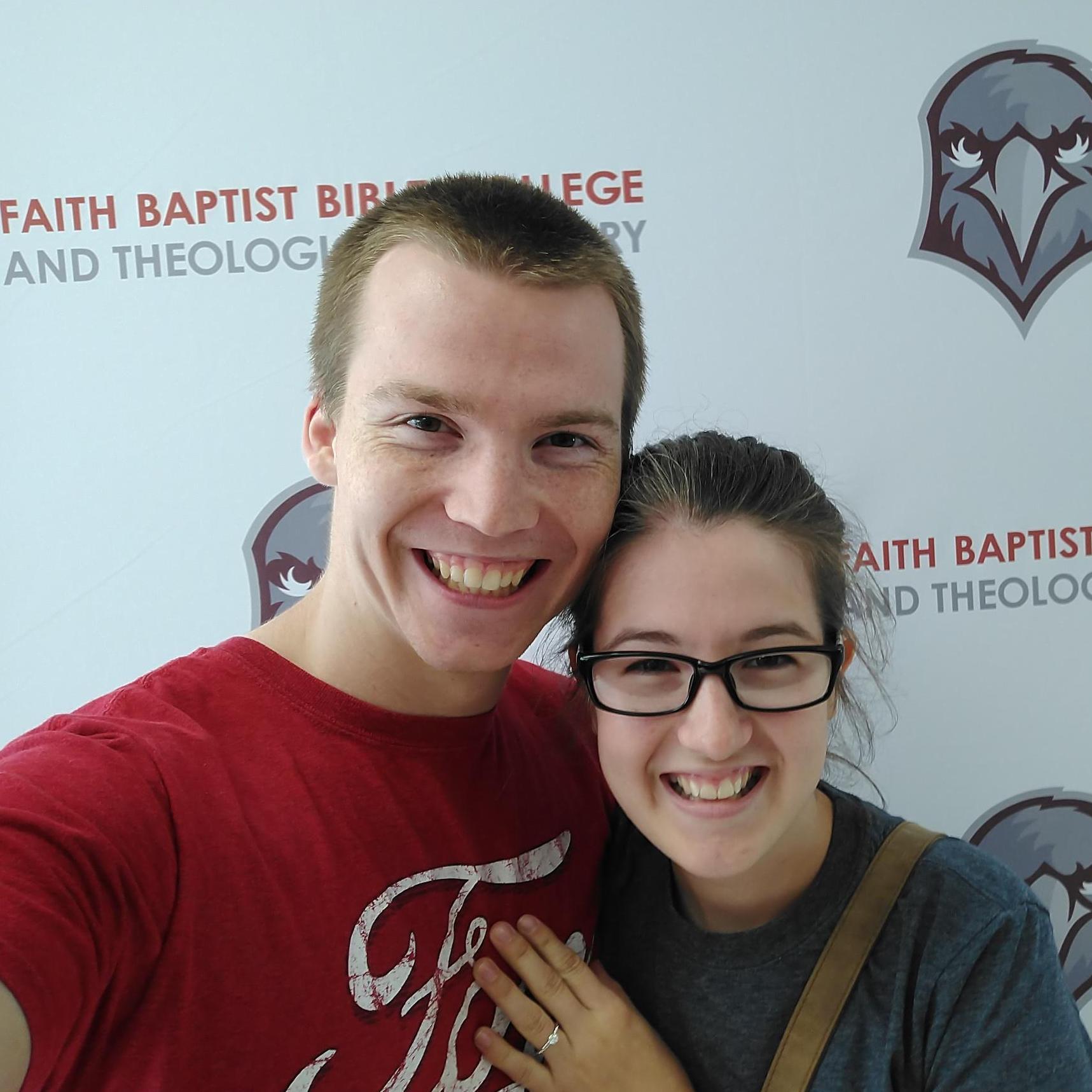 Our first selfie as an engaged couple