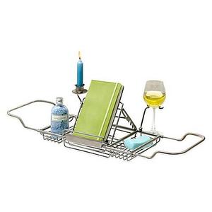 Over Tub Caddy in Satin Nickel