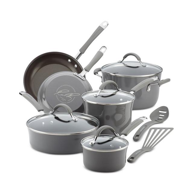 Rachael Ray Cucina Hard Enamel Nonstick 12-Piece Cookware Set