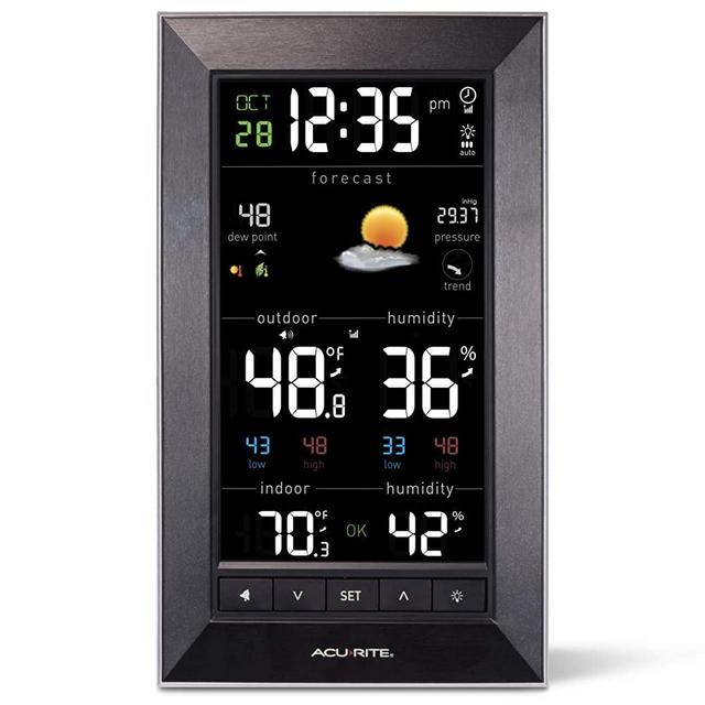 AcuRite Vertical Color Weather Station with 24 Hour Future Forecast (01121M)