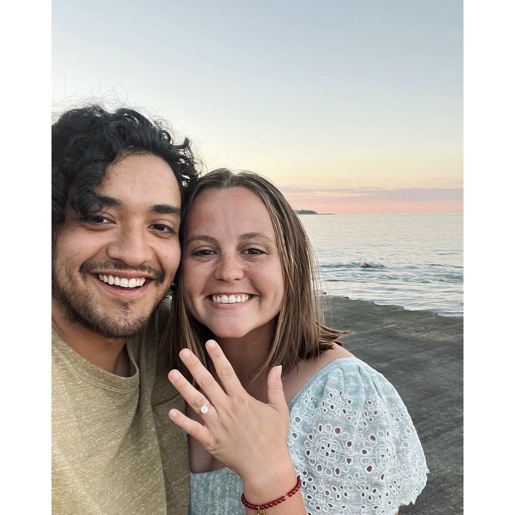 We got engaged on June 22, 2022 in Chicago.