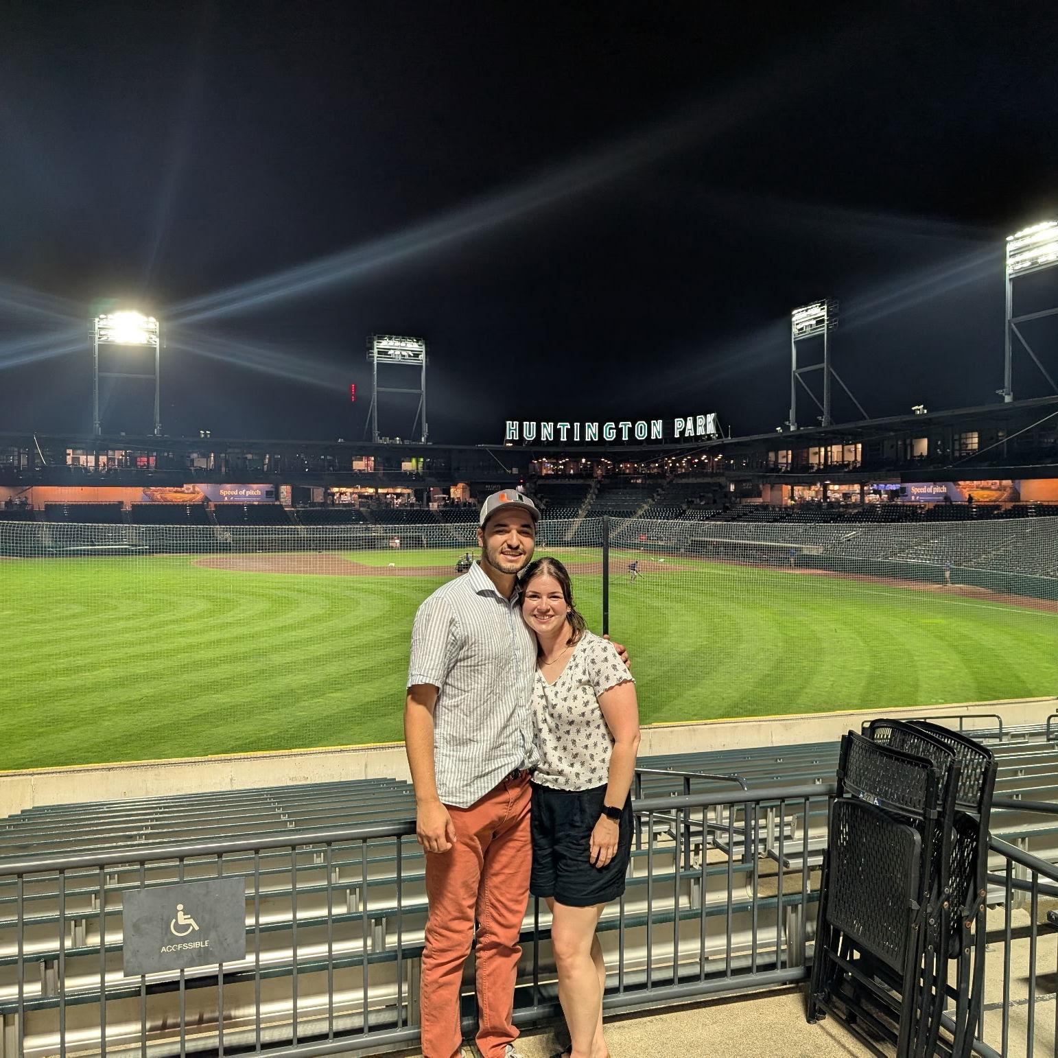 Our second date at a Columbus Clippers game