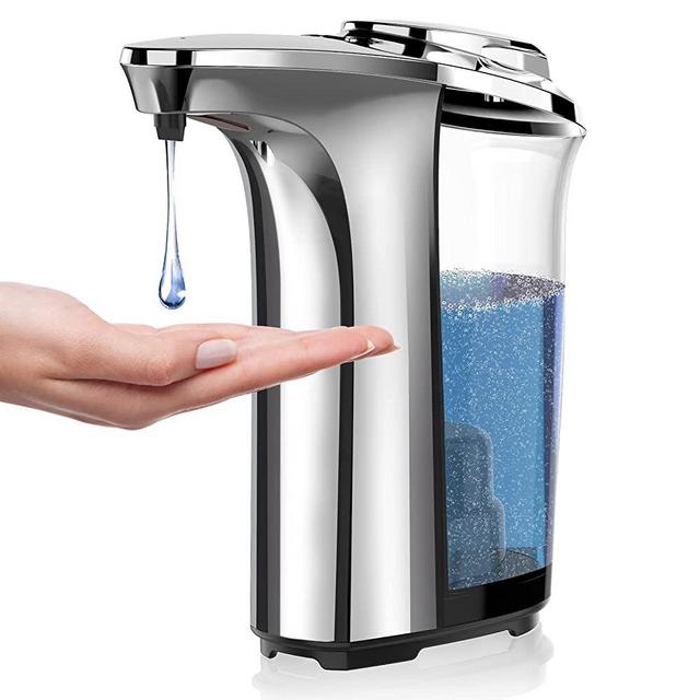 Automatic Soap Dispenser, PZOTRUF Touchless Dish Soap Dispenser 17oz/500ml with Upgraded Infrared Sensor, 5 Adjustable Soap Dispensing Levels, Liquid Hand Soap Dispenser for Bathroom & Kitchen