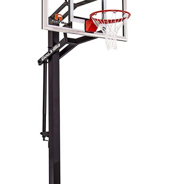 Goalrilla GS54 In Ground Basketball Hoop with Adjustable Height Backboard and Pro-Style, Breakaway Rim
