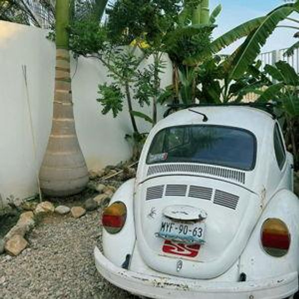 cruising around the island together in our rental