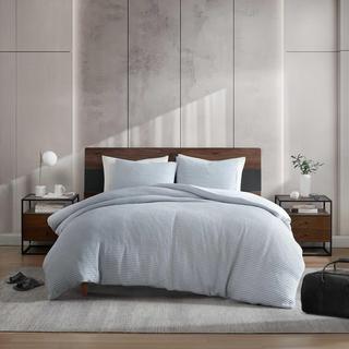 Solid Waffle 3-Piece Duvet Set