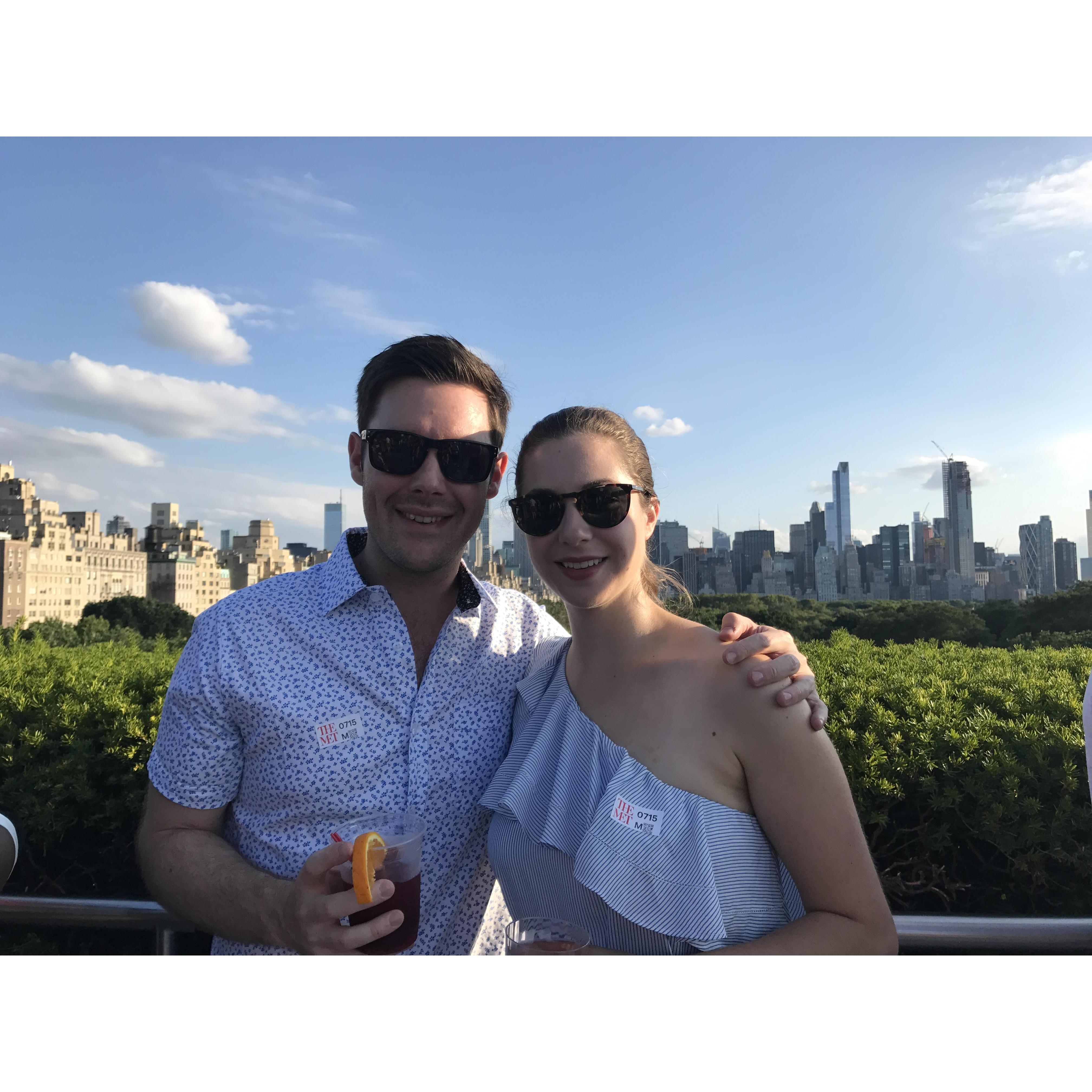 Enjoying the Met Rooftop, August '17