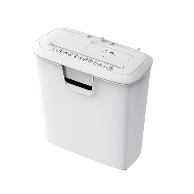 Bonsaii 8-Sheet Strip-Cut Shredder for Home Use, Shreds CDs/Credit Cards, Overheat Protection, 3.4 Gal Wastebasket for Home Office