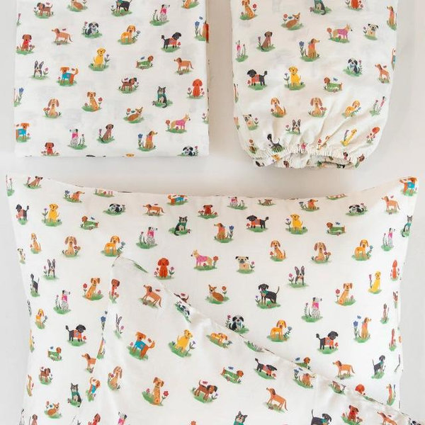 Sooo Soft Cotton Matching Sheet Set - Dog