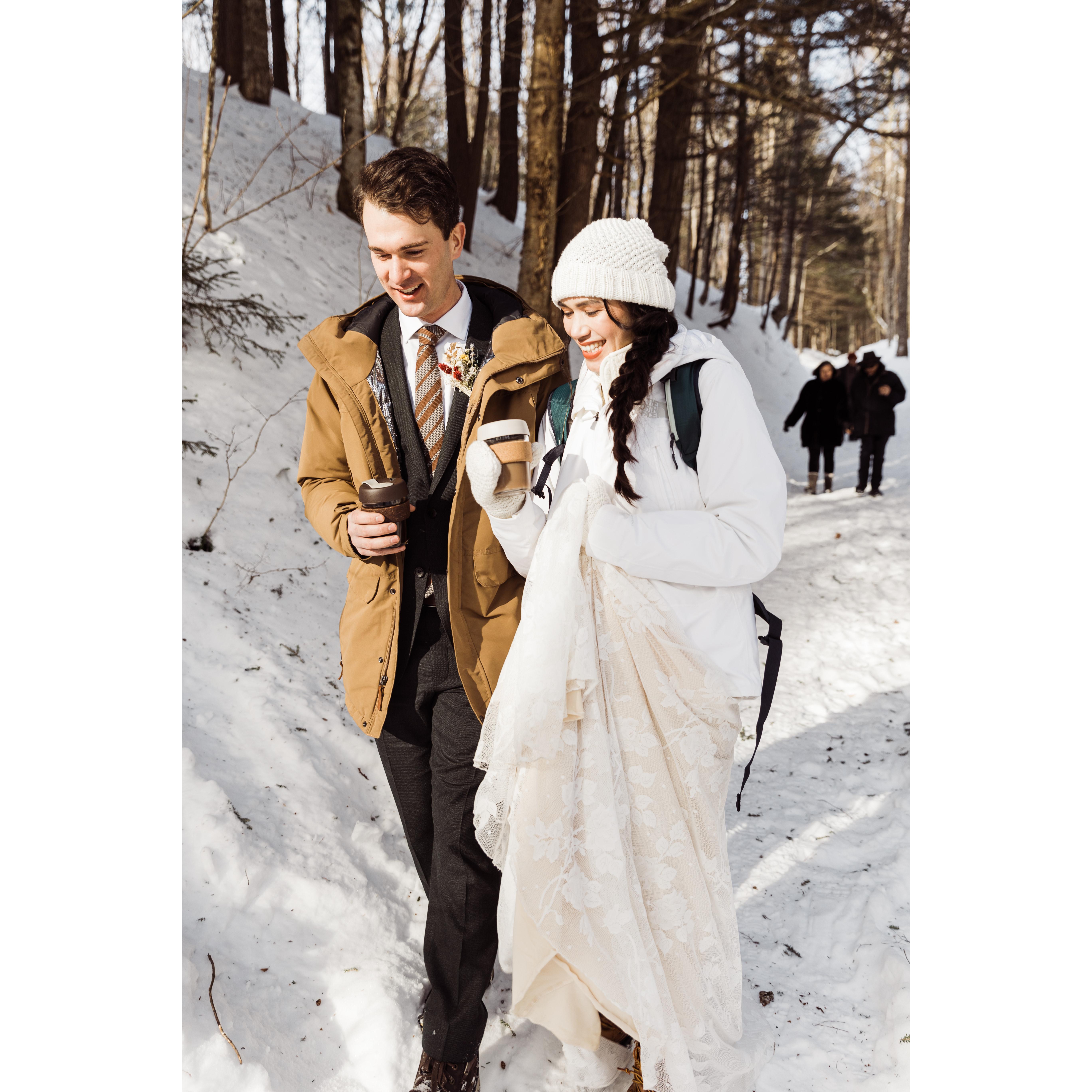 After our ceremony, we went on our “first hike” to Bingham Falls.