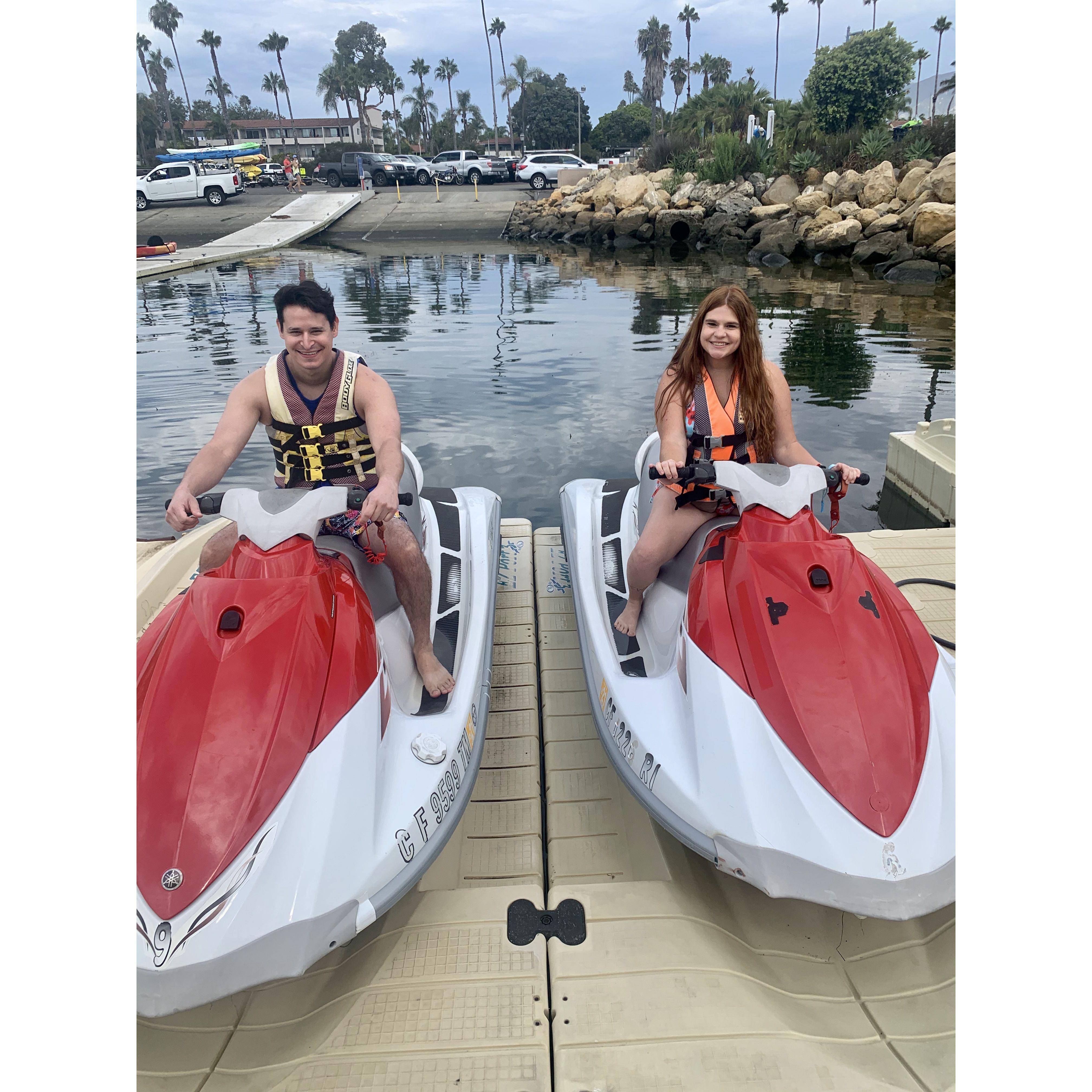 Celebrating our first anniversary in Santa Barbara!