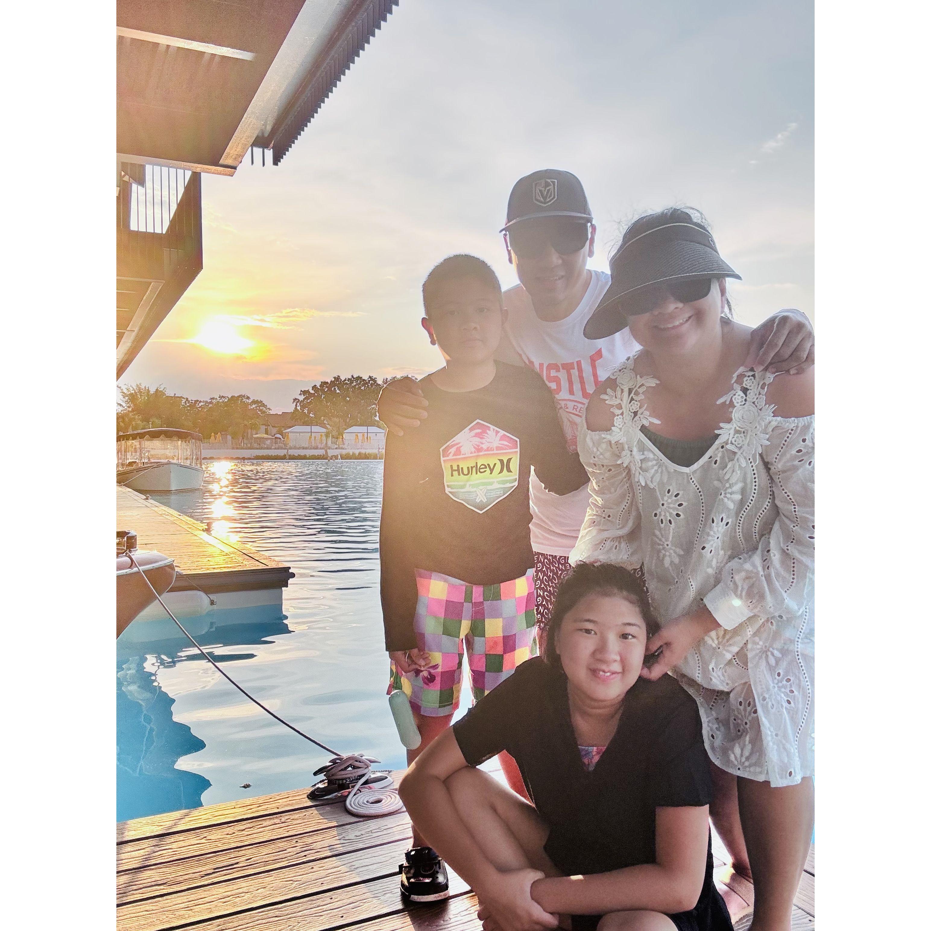 Family surrounds you with unconditional love.