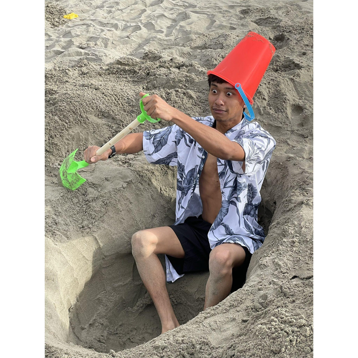 "There's sand in my boat!"