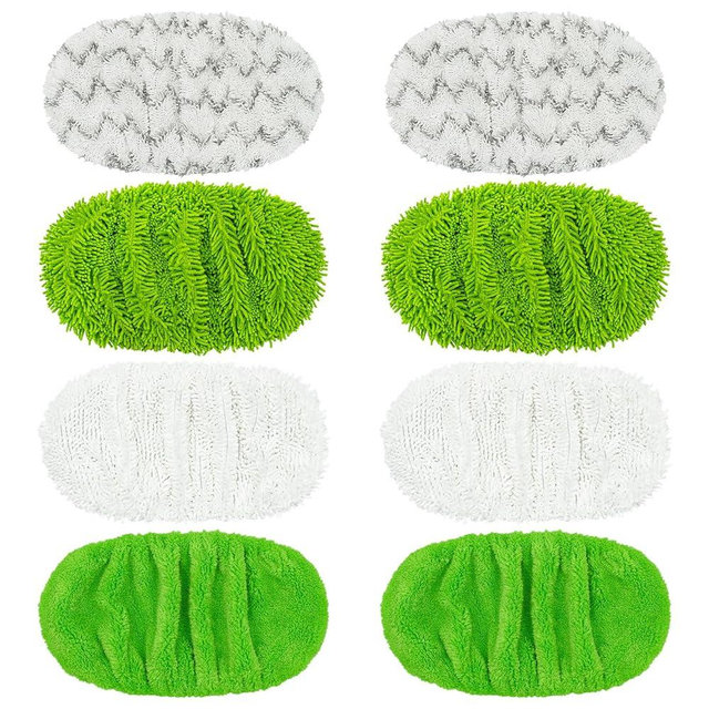 8 Pack Microfiber Mop Pads for Swiffer XL Mops Reusable Wet and Dry Mopping Cloths Compatible with Swiffer Sweeper XL,Washable XL Mop Refill Replacement for All Hardwood Dry & Wet Cleaning