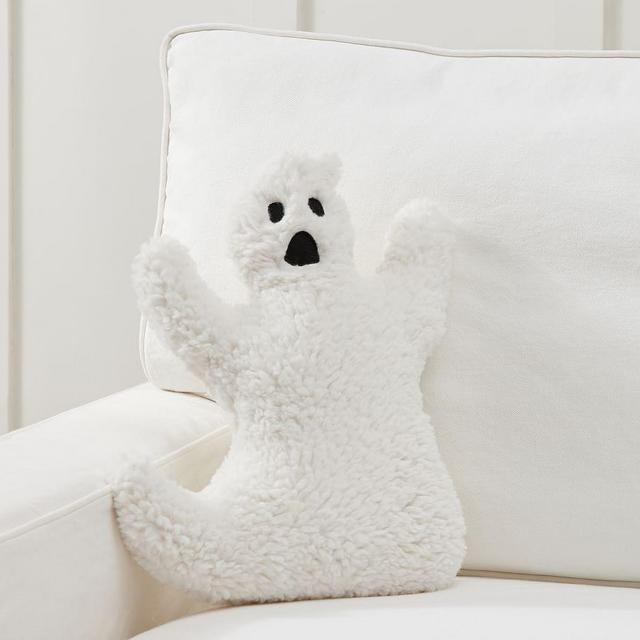 Ghost Shaped Pillow, 15", Ivory