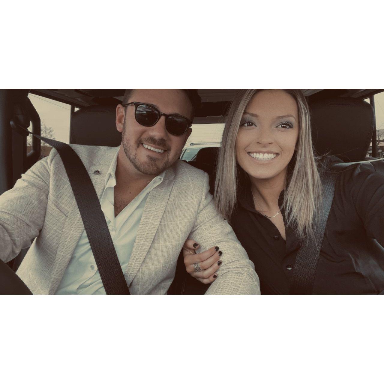 On our way to the proposal & Ellie had no clue...