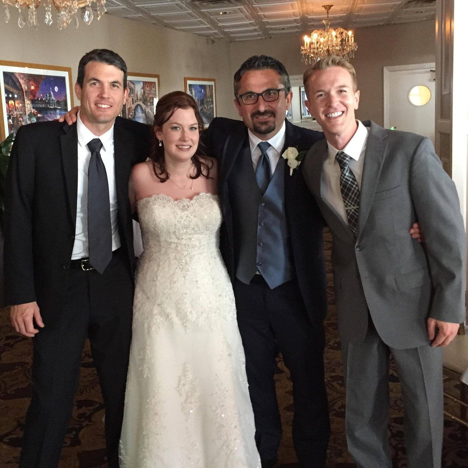 Celebrating Devon & Guven!  "Oldest friend award!!!"