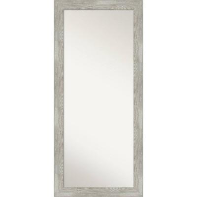 30&#34; x 66&#34; Full Length Floor Leaner Mirror Dove Graywash - Amanti Art