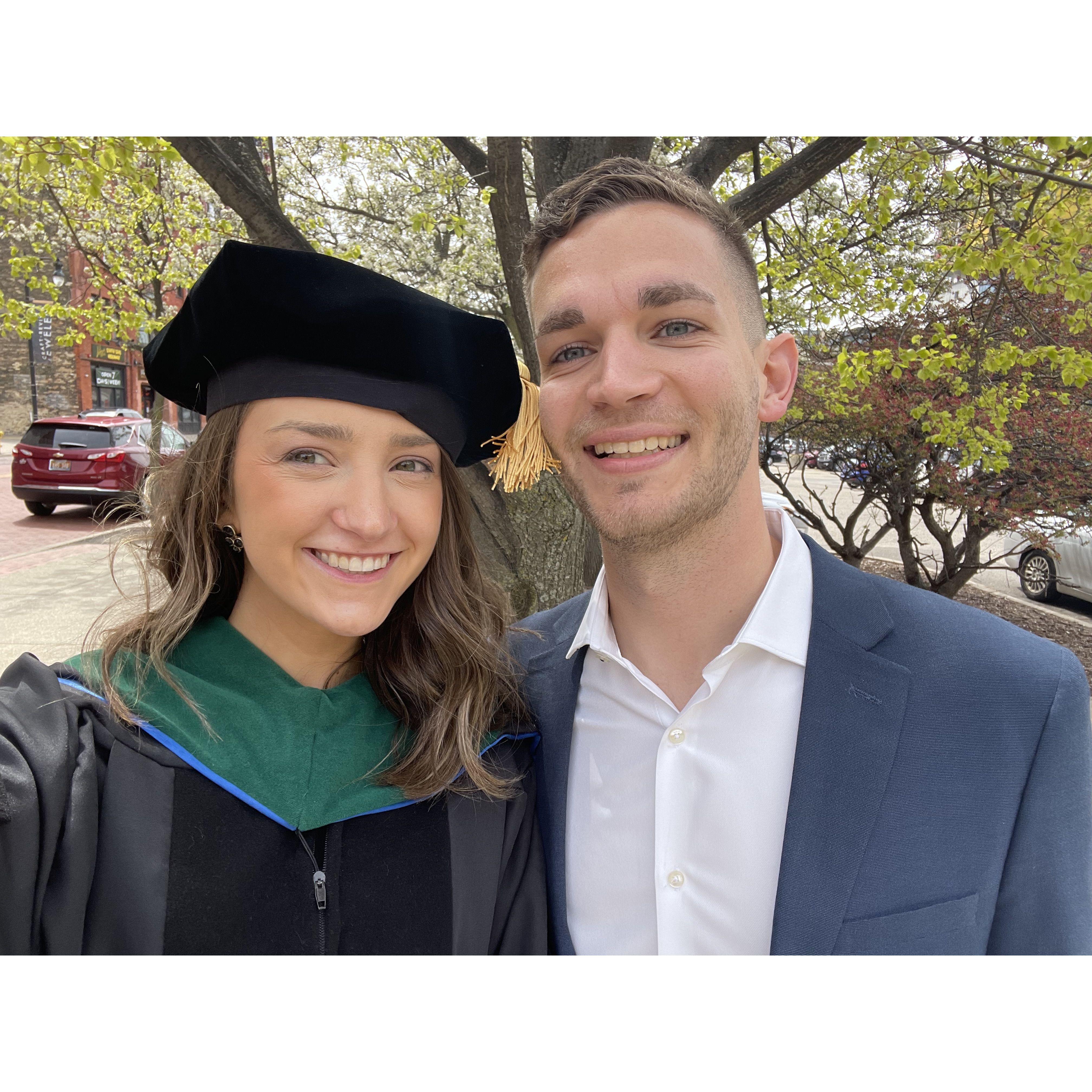 The day when all of Emily's hard work and Jacob's love and support paid off -- introducing Dr. Emily McPharlin, PT. DPT
