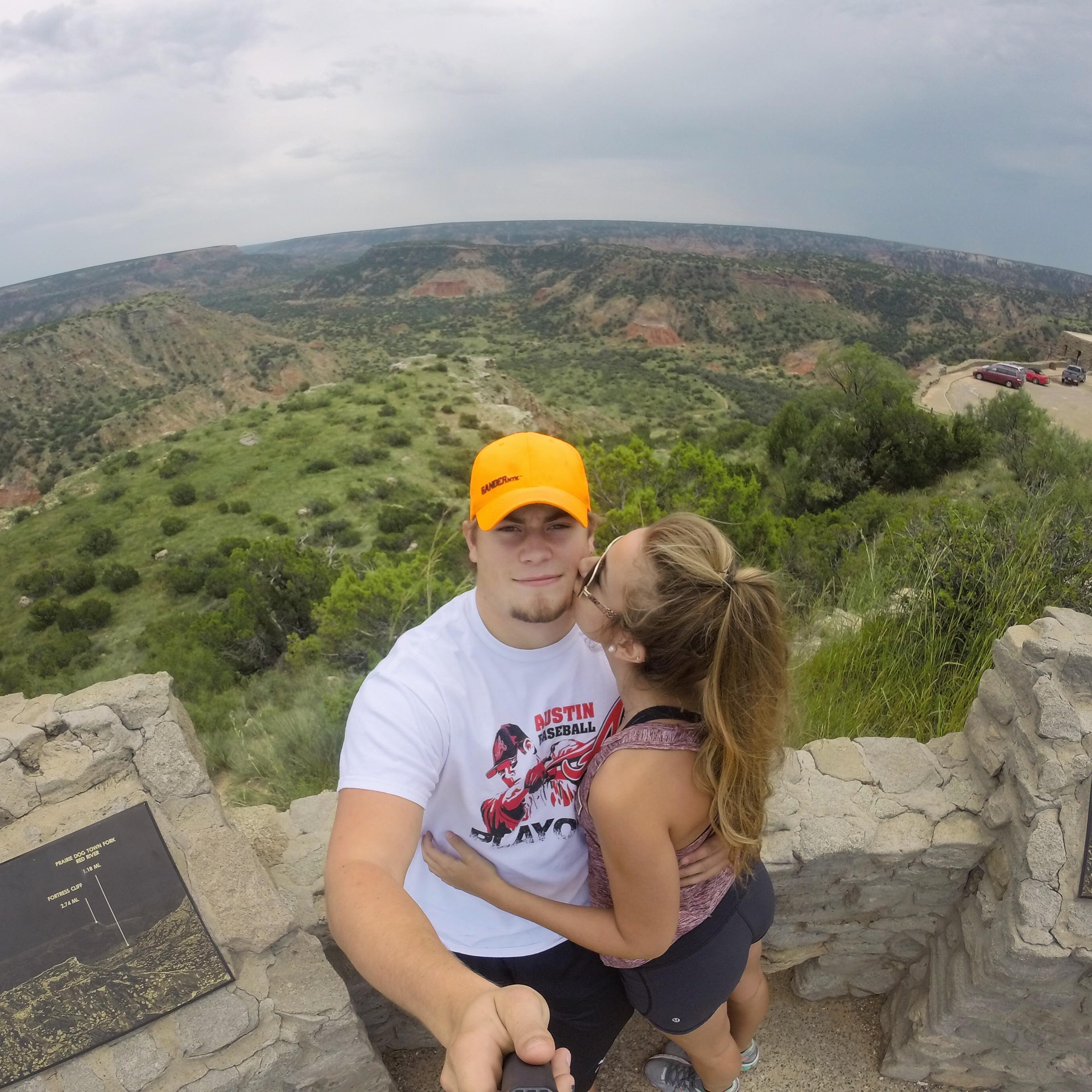 A trip up to Trevor's college (West Texas A&M) to hike Palo Duro Canyon!