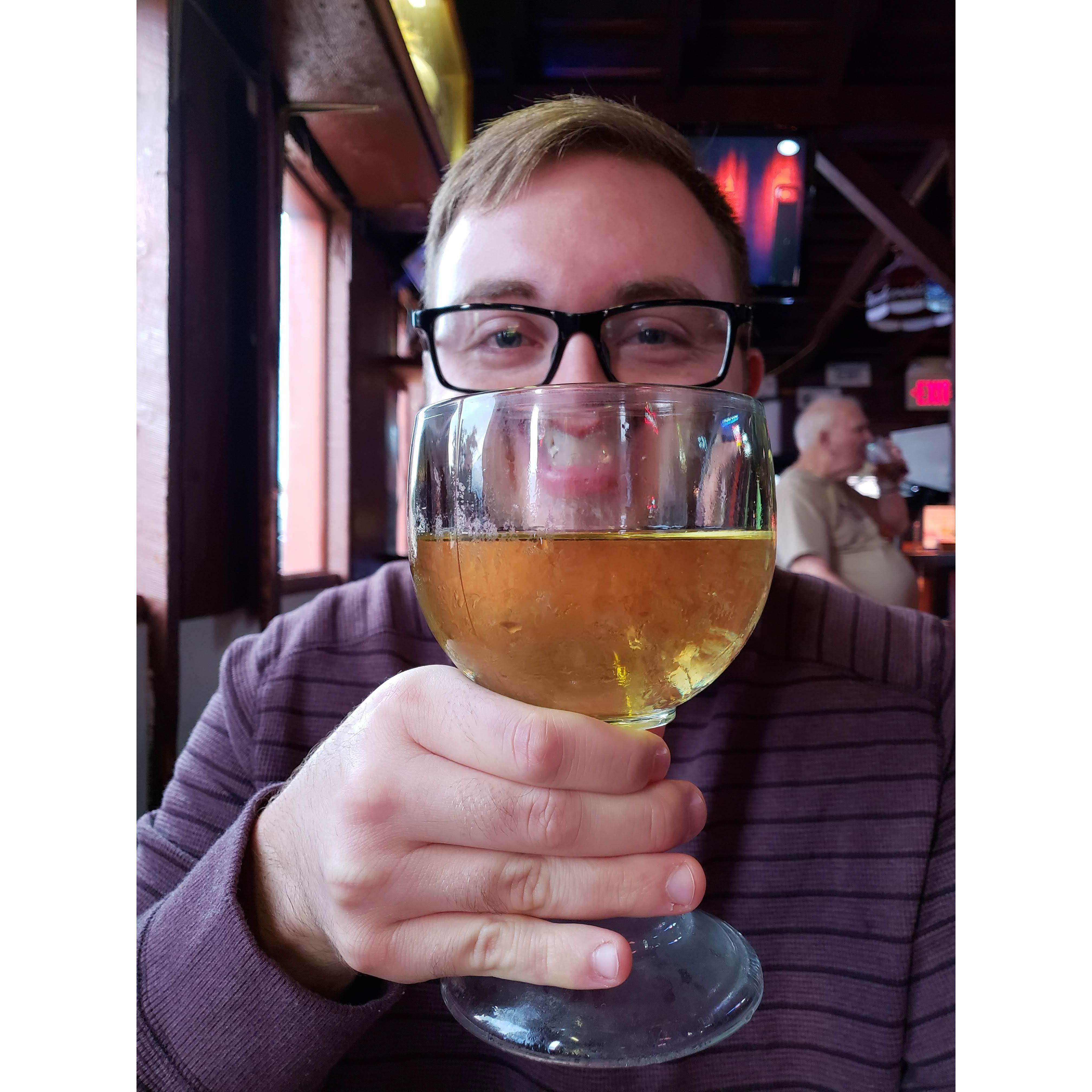 Snapped at one of our favorite restaurants, Schooner's.