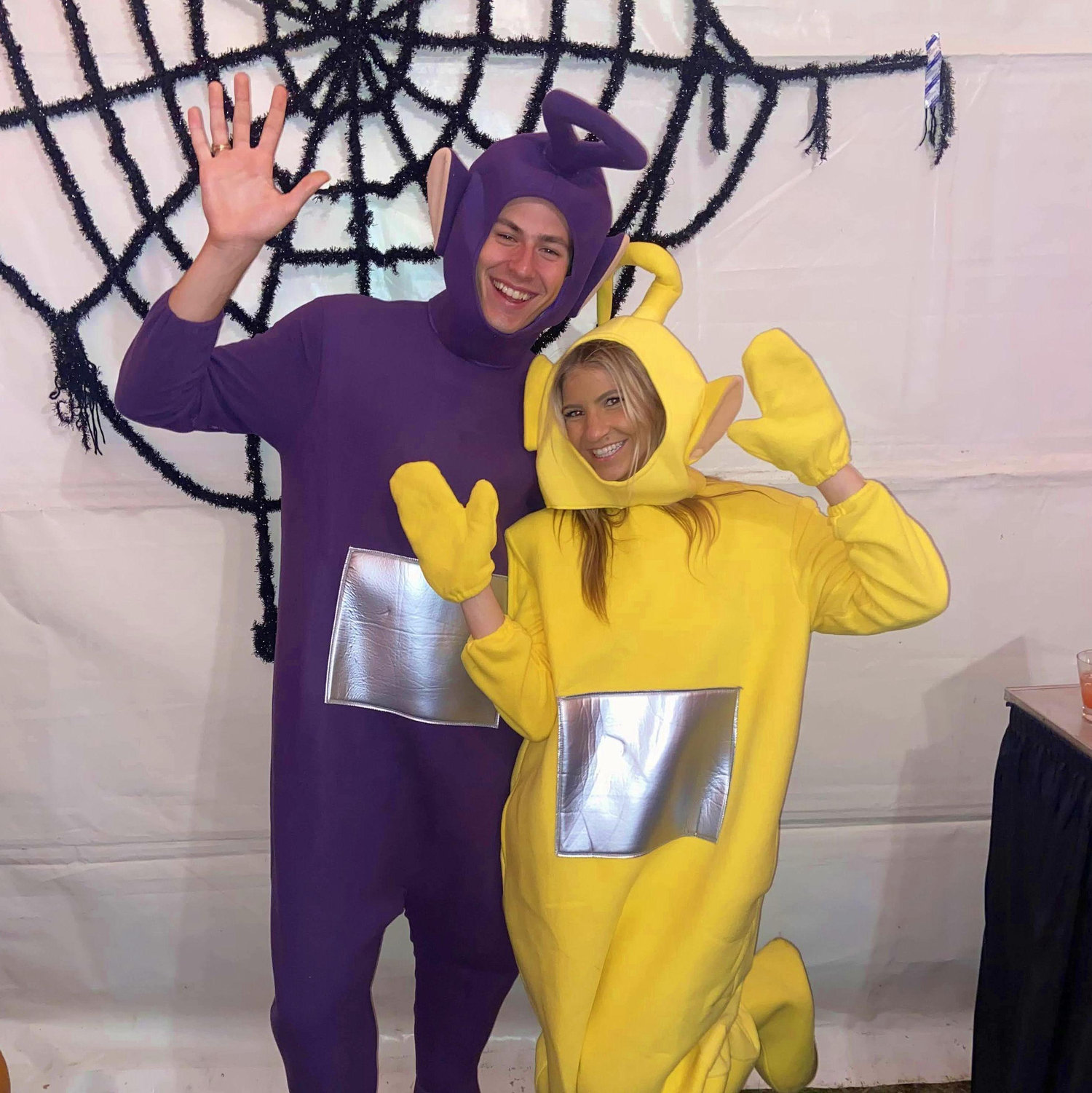 Our first halloween costume... clearly chosen by Trevor. We quickly realized the rest of our costumes would be chosen by Trevor for the rest of time :)