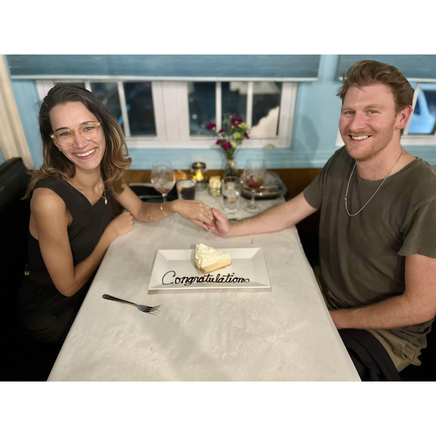 The night we got engaged!