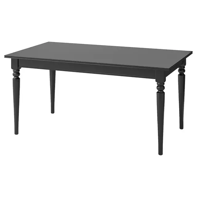 INGATORP Extendable table, black, 61/84 5/8x34 1/4 "