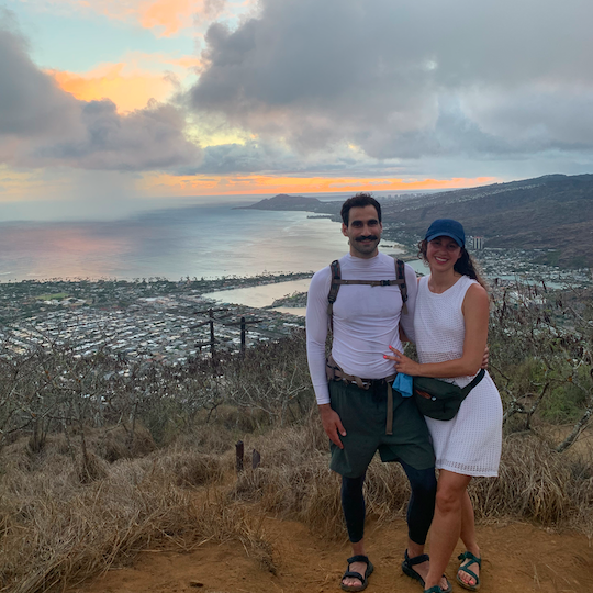 We climbed >1000 steps for this view!