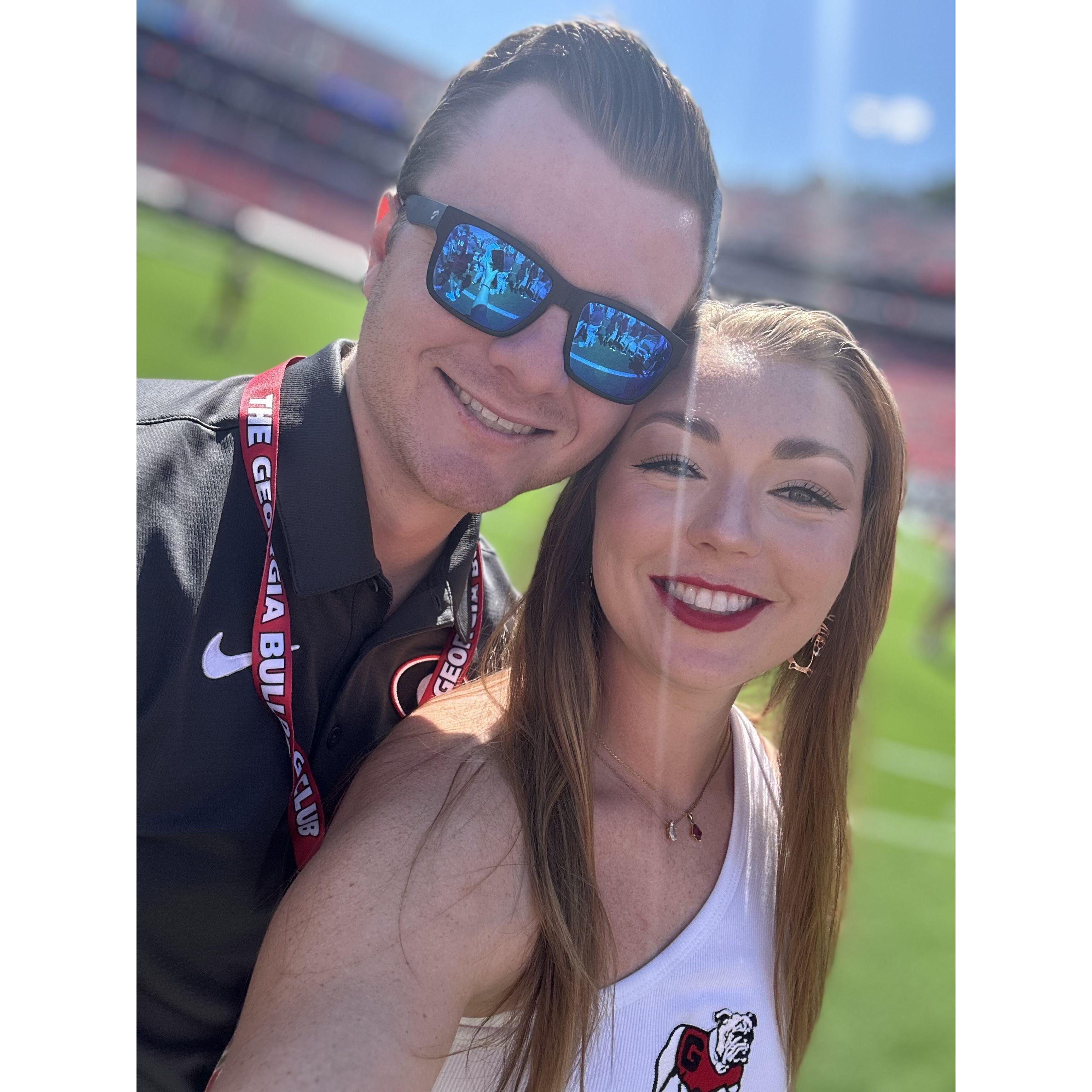 Our first UGA game together!