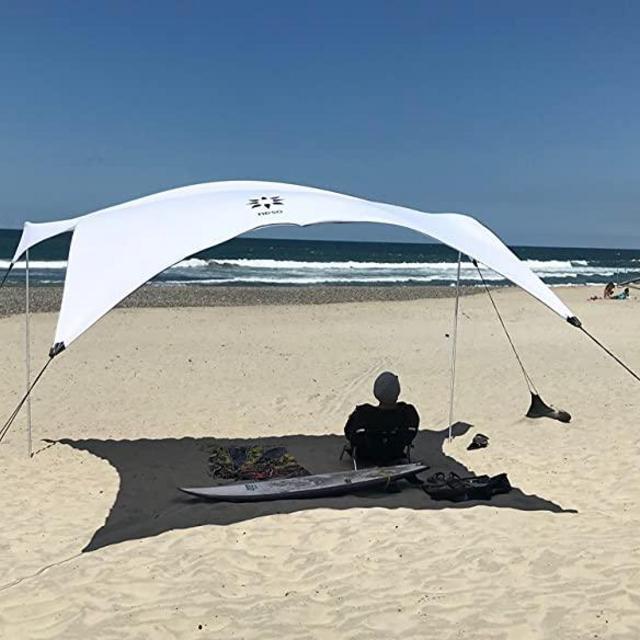 Neso Tents Grande Beach Tent, 7ft Tall, 9 x 9ft, Reinforced Corners and Cooler Pocket