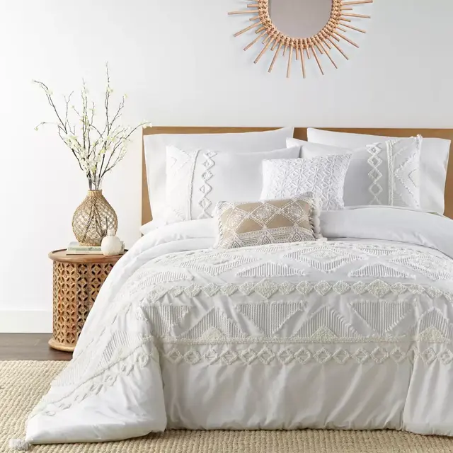 Levtex Home Harleson 3-Piece Full/Queen Duvet Cover Set in White