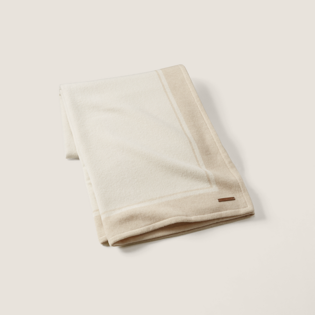 Doverton Throw Blanket in Parchment