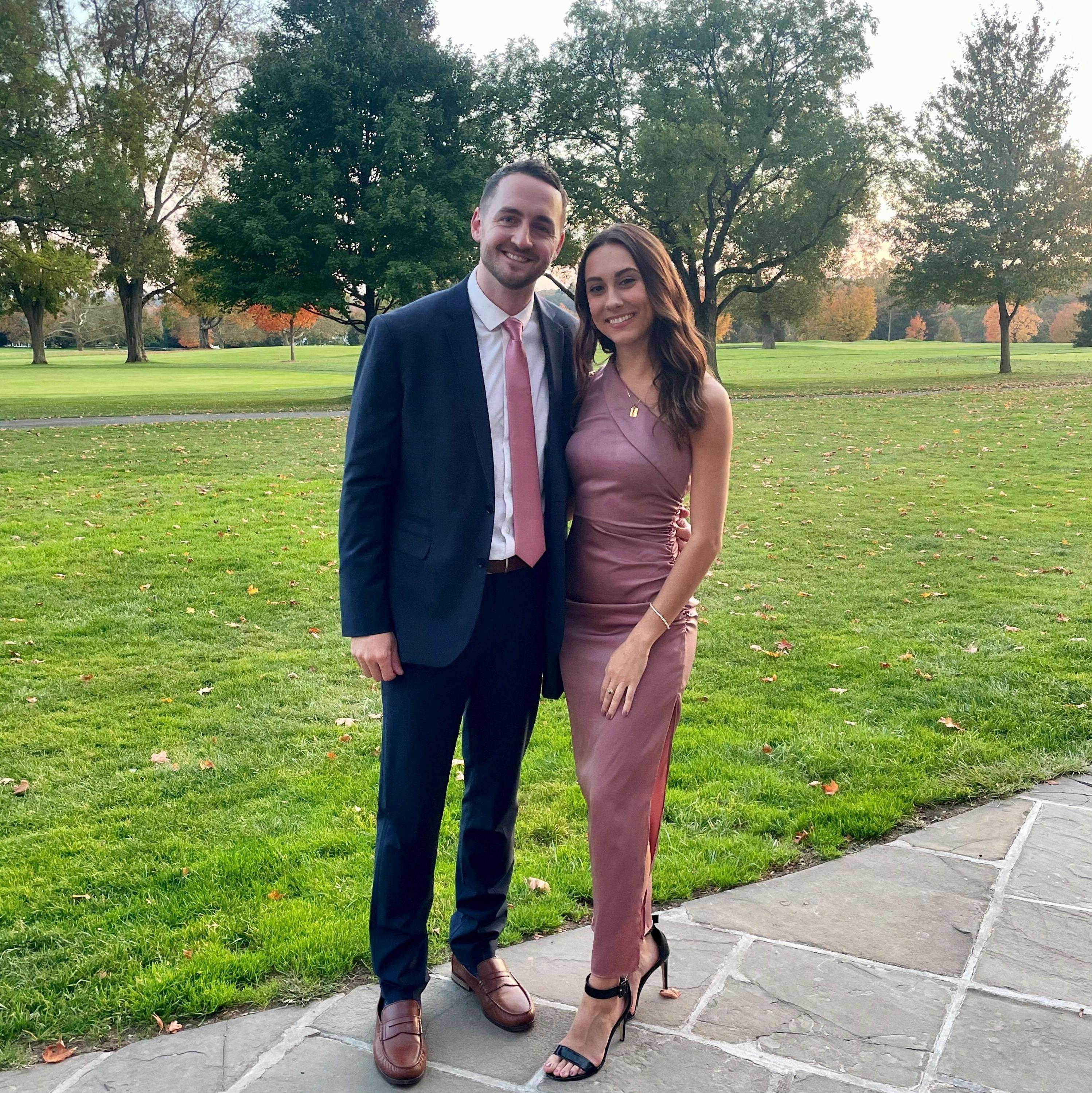 Celebrating a friend's wedding in NY.