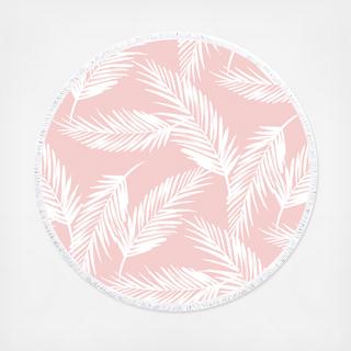 Tropical Pink Round Towel