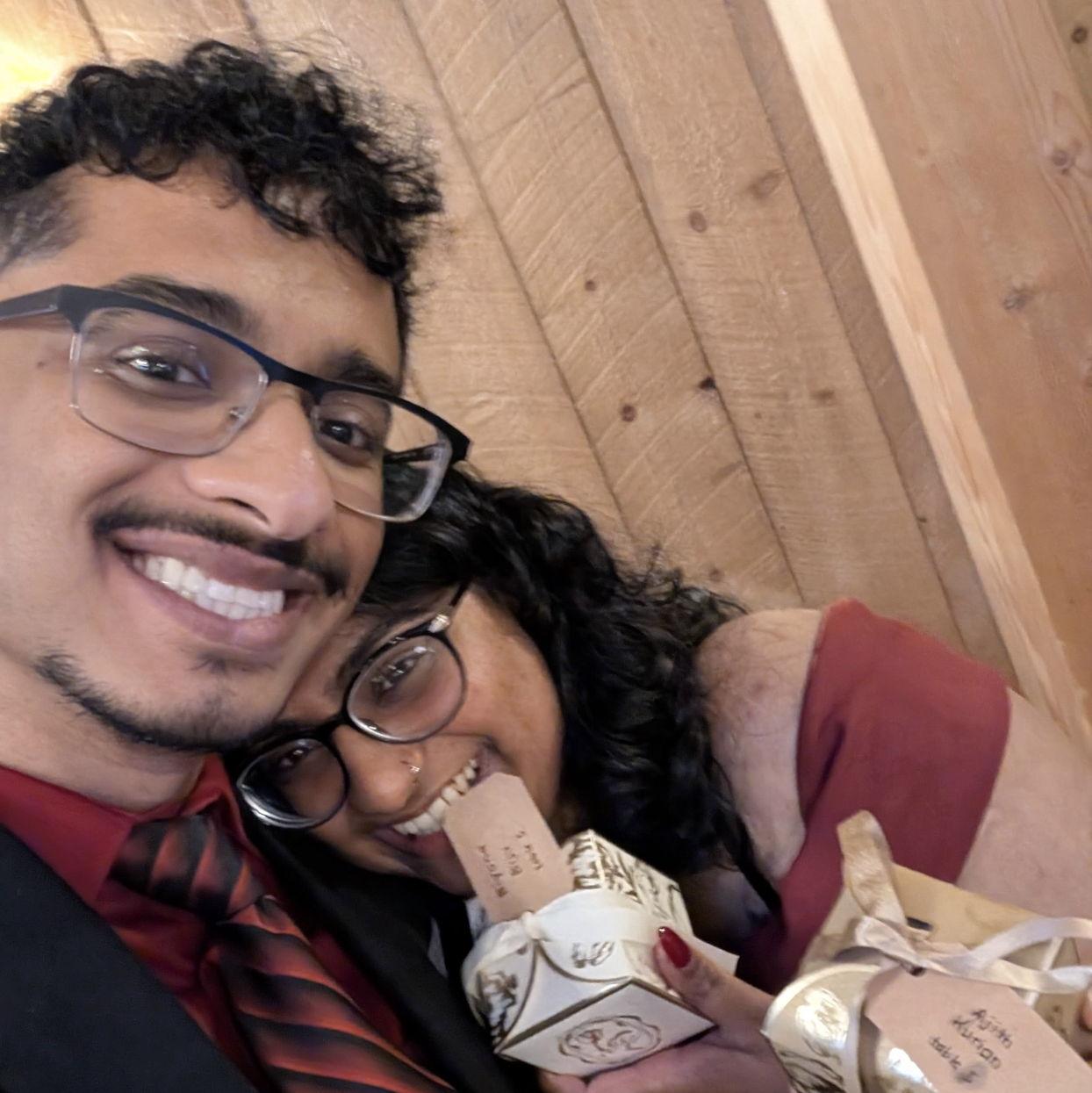 Future Mr and Mrs Kurian 🥰