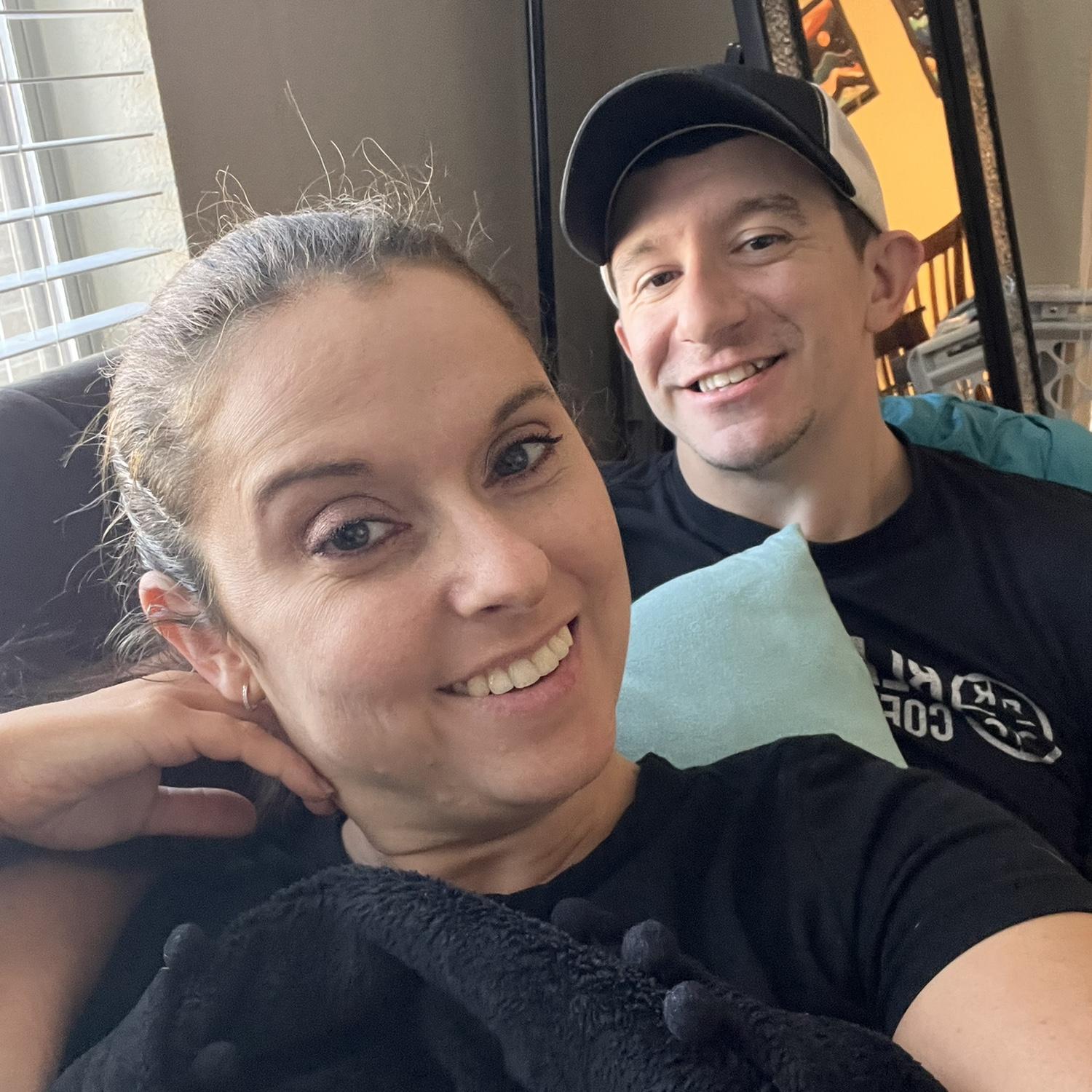 Celebrated new years together with a gym date and relaxing on the couch!