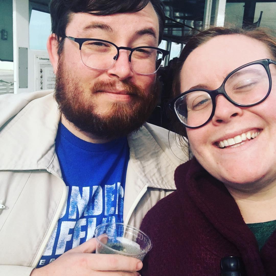 On a ferry boat in the bay