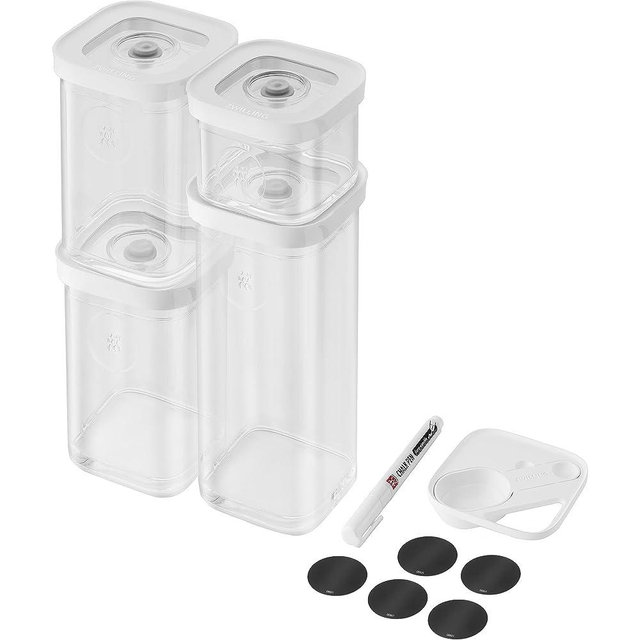 ZWILLING Fresh & Save Cube Box Food Storage Container, 3-pc, Clear