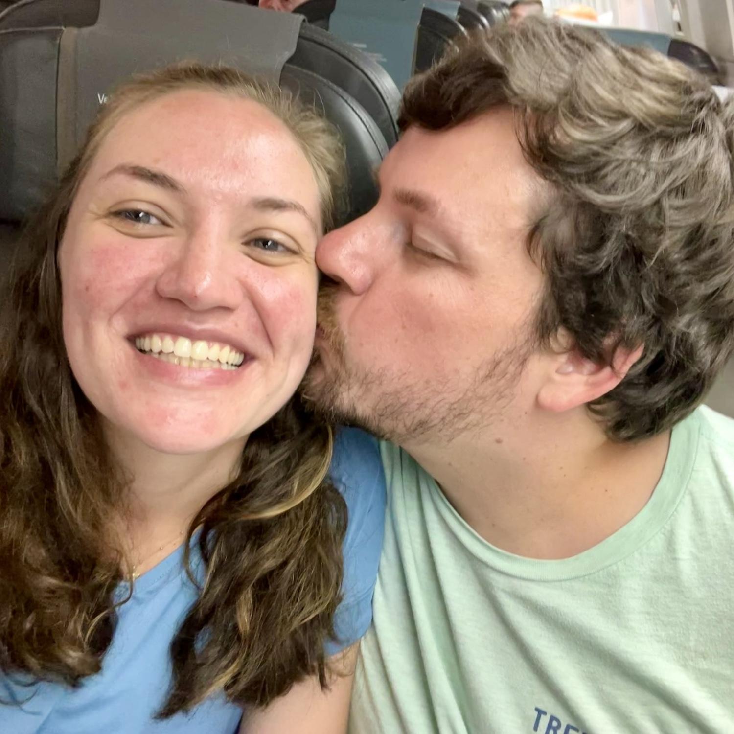 Our first international flight!