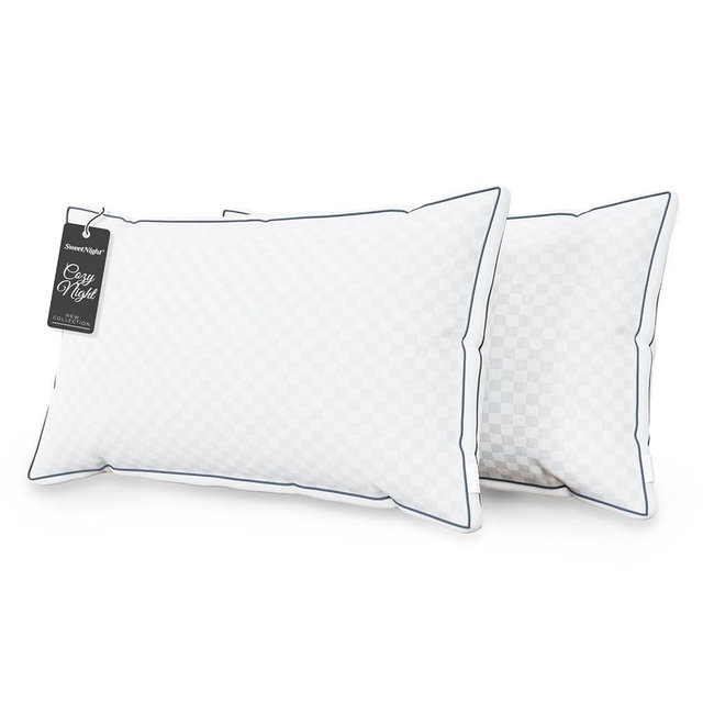 Sweetnight Cozy Night Pillows, Standard (U.S. Standard), White 2 Count