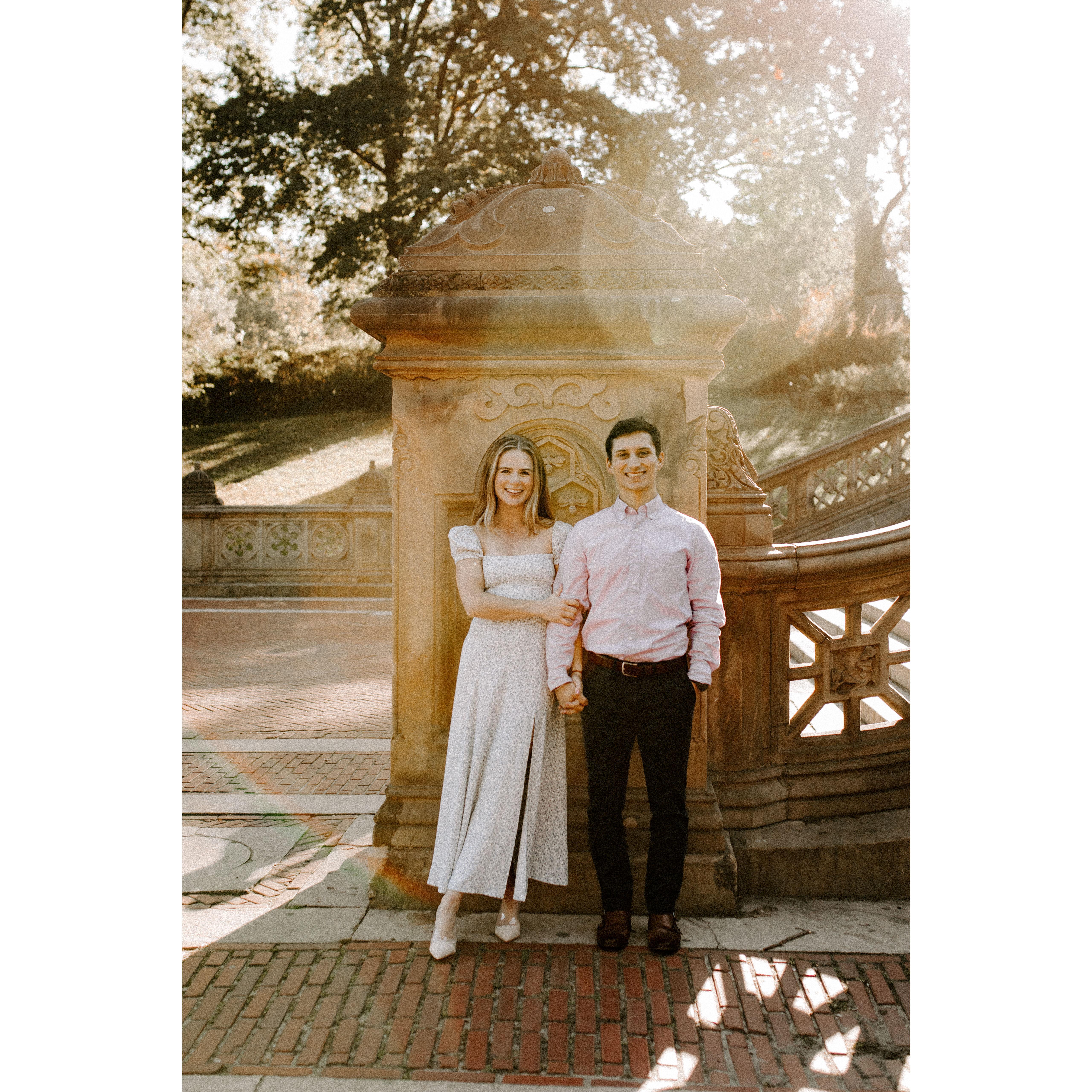 Engagement photos in Central Park