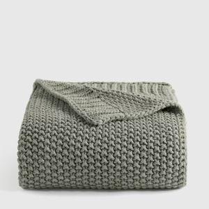 Cotton Fisherman Throw in Dried Sage