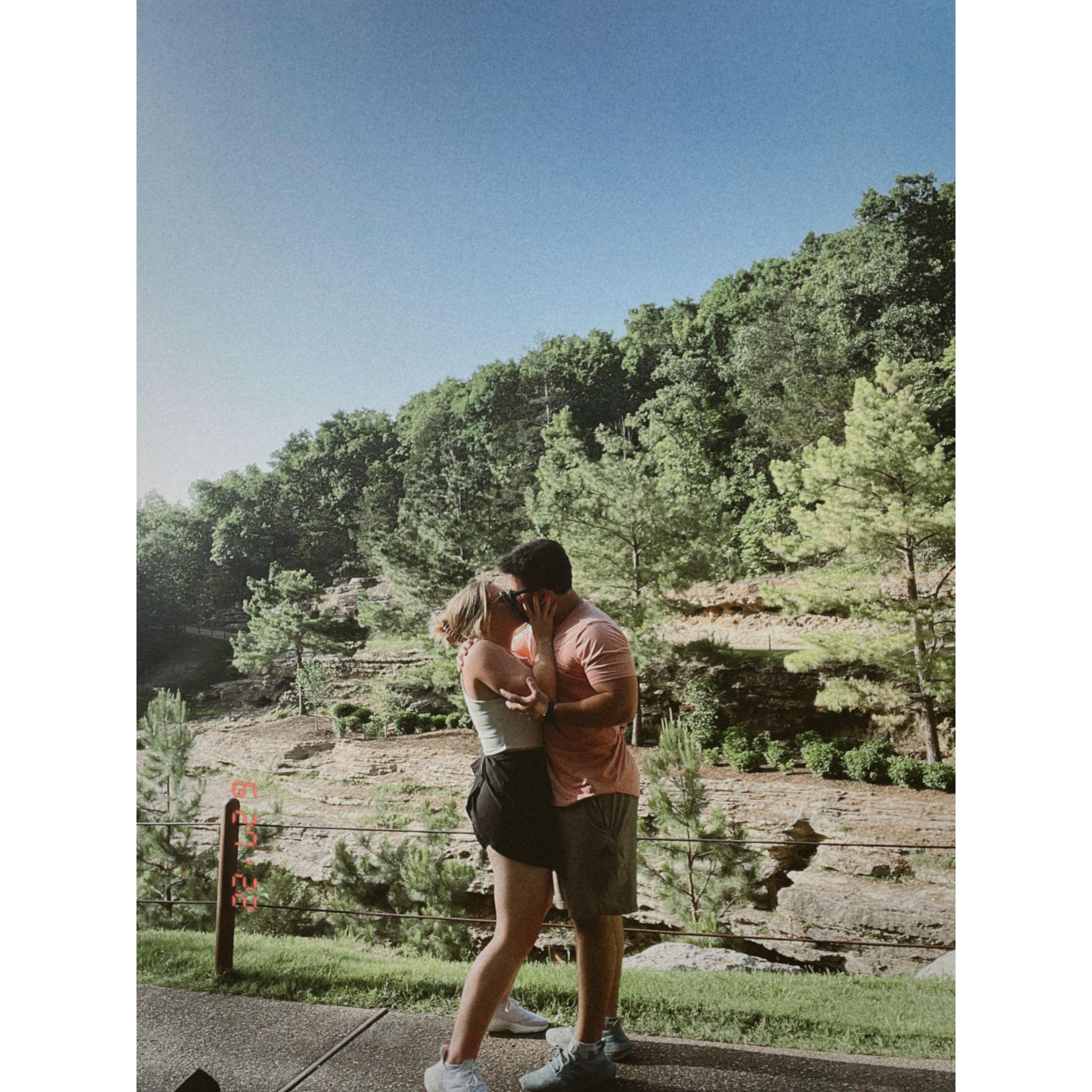 Realizing we wanted to get married in Branson on our 1 year anniversary trip!