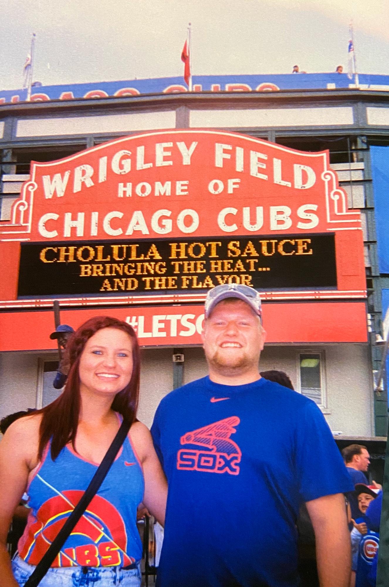 Our first Cubs game, August 2015